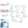 Colorful 31 Piece Dinosaur Kitchen Baking Set For Kids Interactive Family Fun Toys