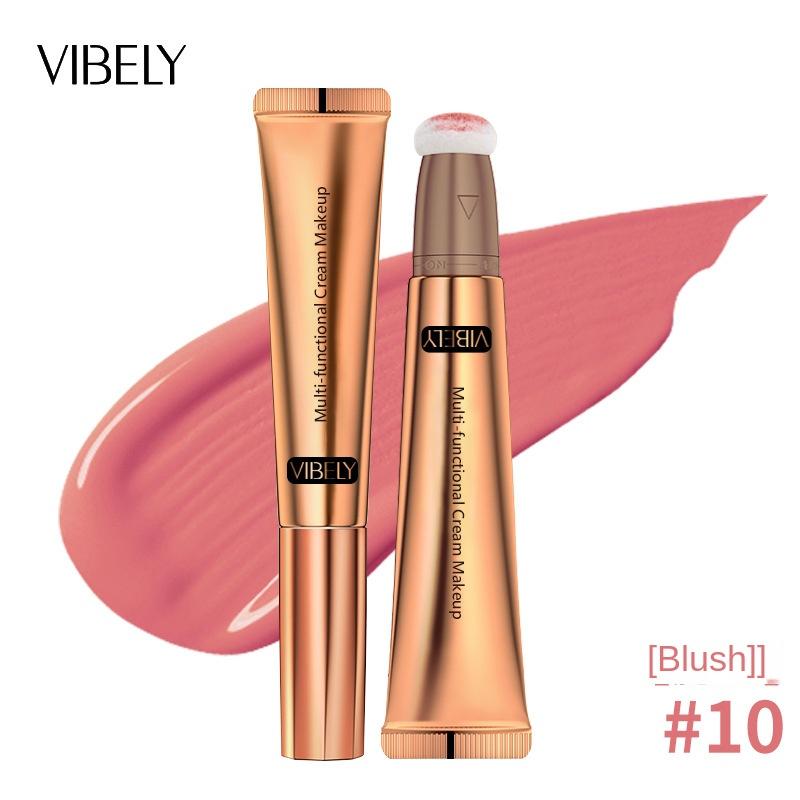 

VIBELY Highlight Concealer, демонстрирующий трехмерные тонкие тени для лица, румяна с мультиэффектом Beauty Stick 10