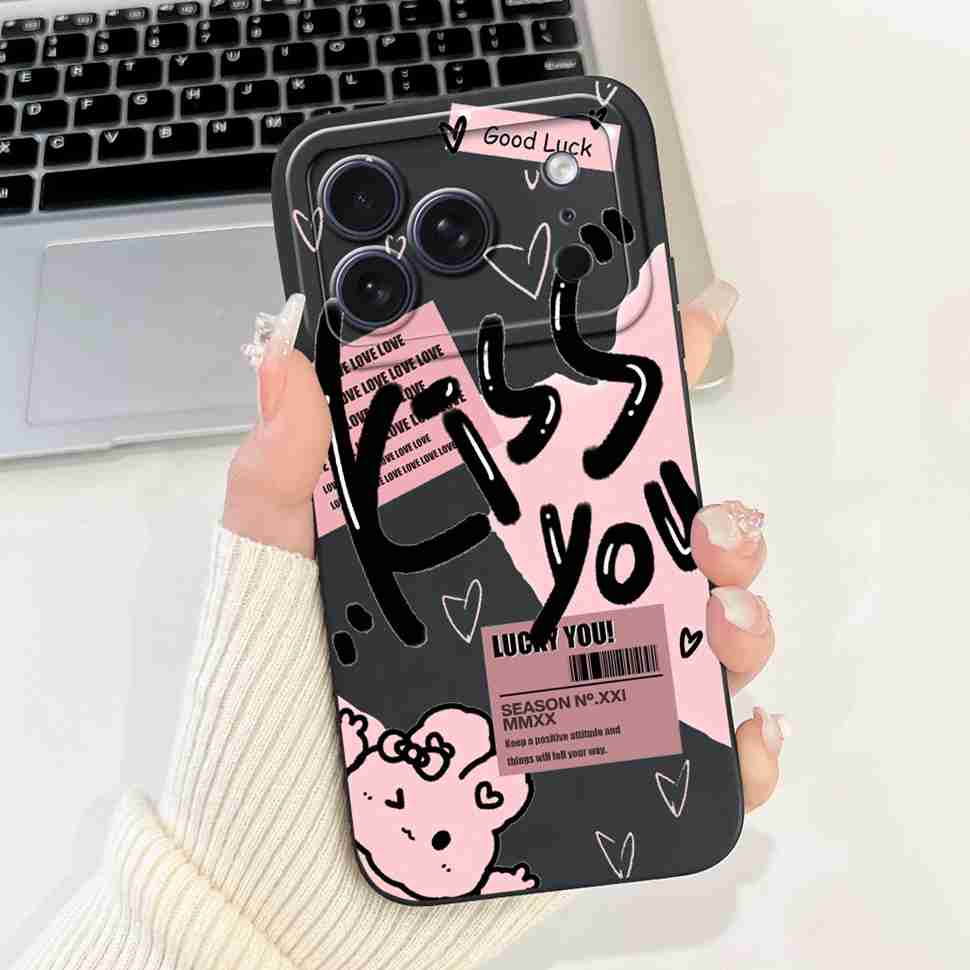 For Apple iPhone 17 Pro Max Case Luxury Painted Back Cover 6.56'' Silicone Soft Phone Case For iPhone17 iPhone 17 Pro Max Bumper
