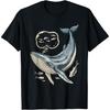 Surreal Whale Below Ship Art T-Shirt(1)