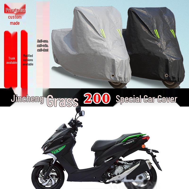 Jincheng Grasshopper 200 Motorcycle All-Weather Protective Cover Contact us for tail box or modification remarks