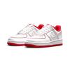 Nike Air Force 1 Low top Kids' Skateboarding Shoes White Red Children Aged 3 7 Years Old DC9672-100