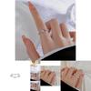 Stylish And Elegant Korean Inspired Adjustable Open Finger Ring With Shimmering Butterfly Design For Women