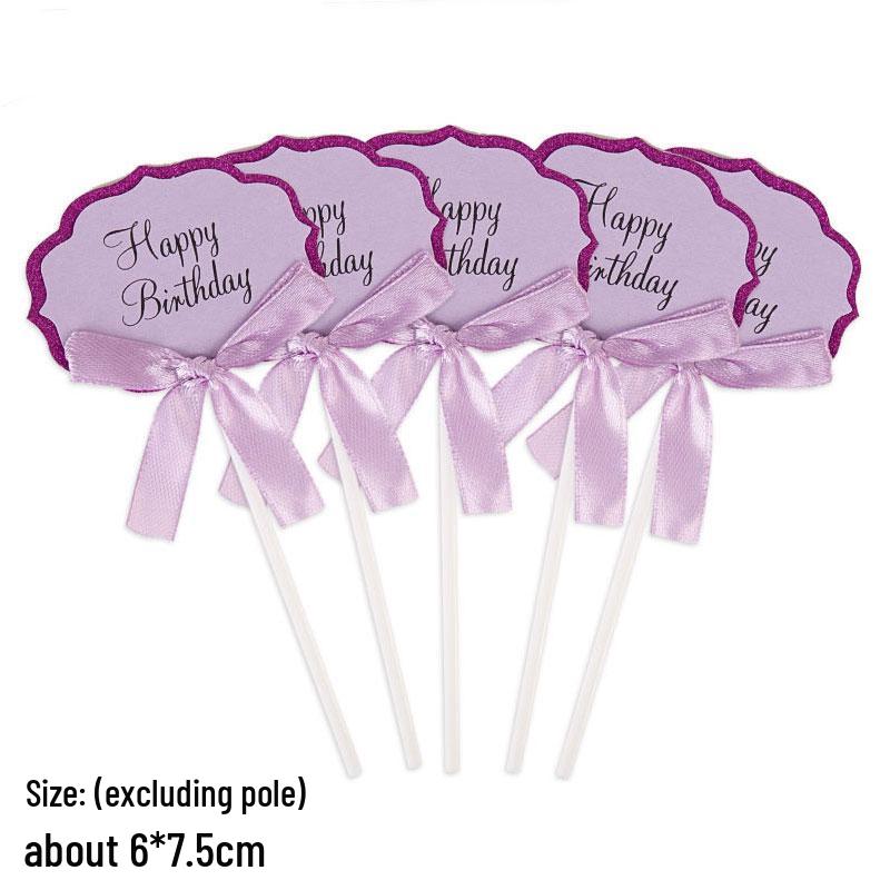 50-Piece Blank Insert Cards for Cake Decorations and Celebrations