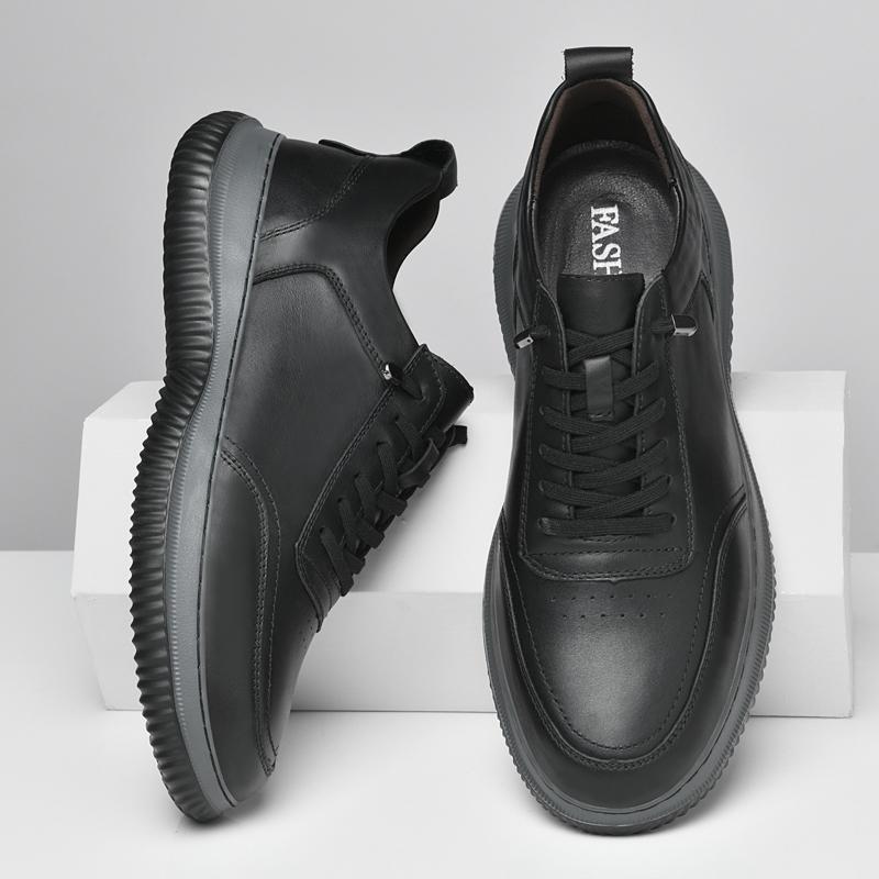 Fashion Genuine Leather Mens Shoes Sports Desinger Sneakers New All-match Trainers Outdoor Male Running Shoes Non-Slip Treking Footwear