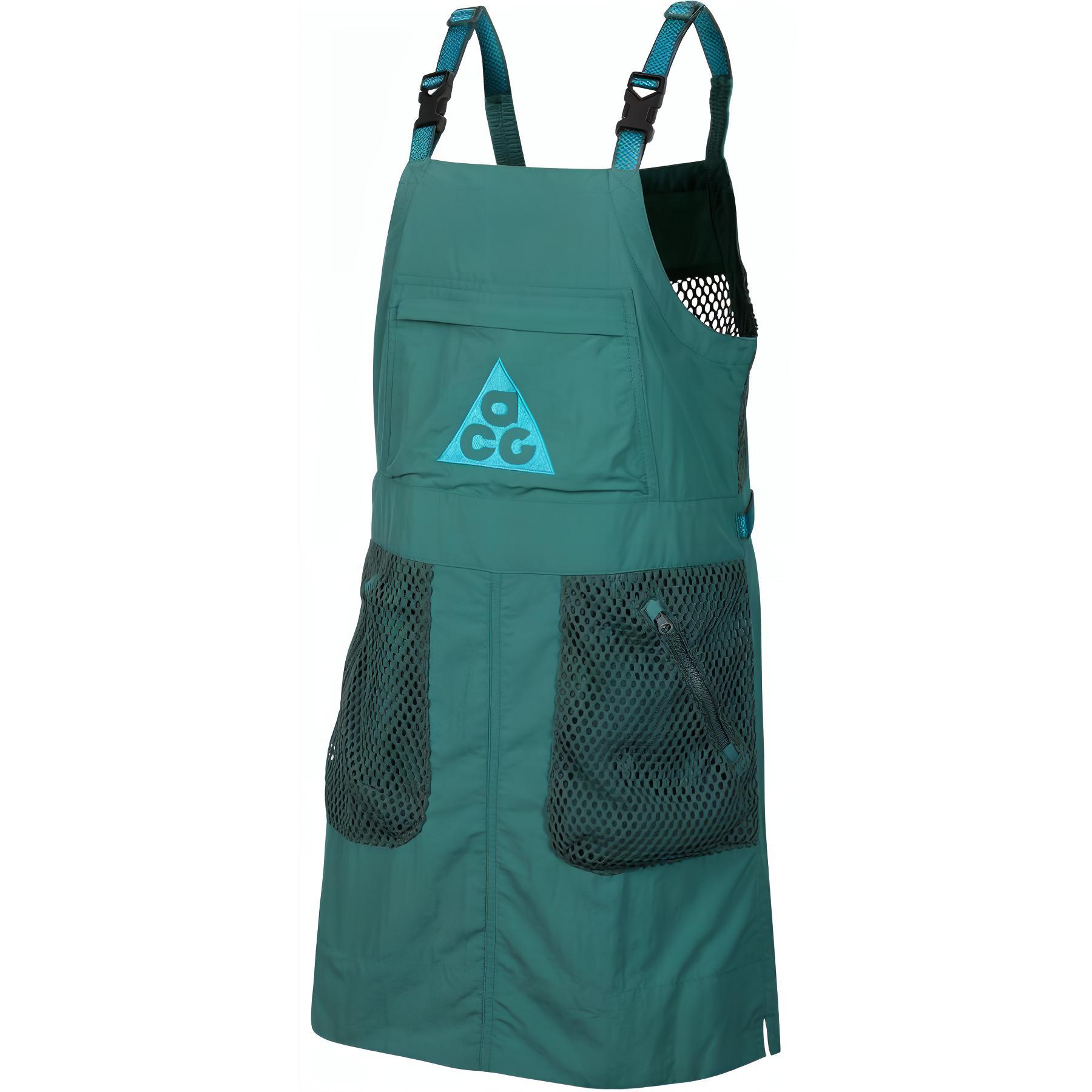 

Nike Simple Comfortable Breathable Spliced Sleeveless Dress Kids Dresses Green FB1073-361 S