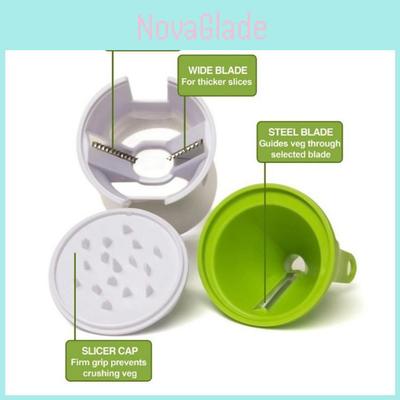 Durable Abs And Stainless Steel Dual Blades Vegetable Spiralizer For Healthy Meals