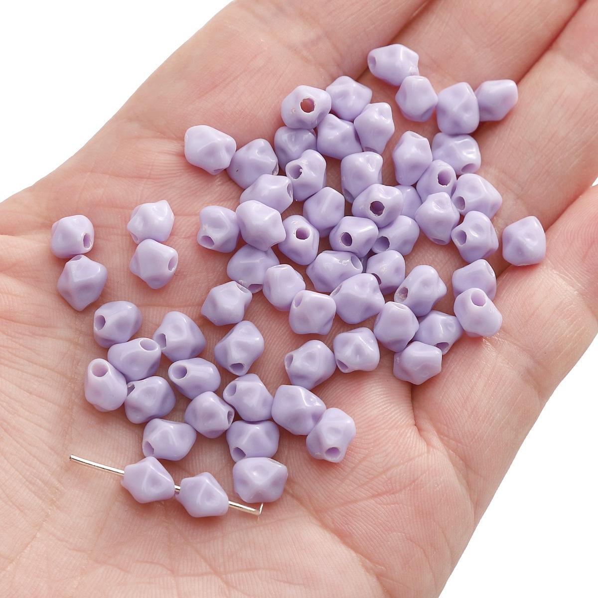 

Бусины для браслета ручной работы 7x7 мм, акриловые топольные однотонные бусины, браслет ручной работы своими руками, нерегулярные бусины для ручного нанизывания, аксессуары, бусины для шнурка 7x7mm ABOUT 110PCS