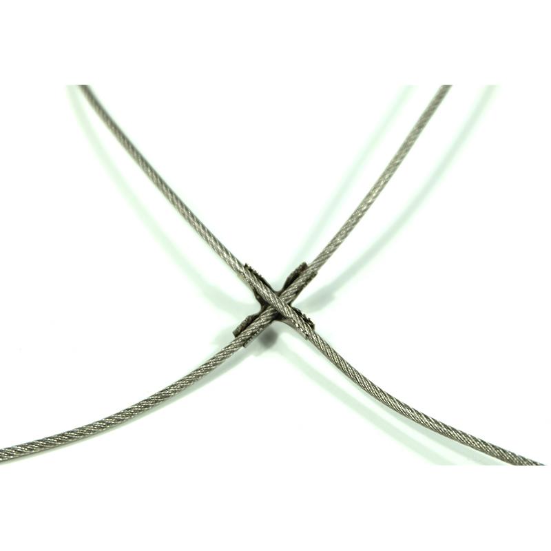 

50pcs Cross Clip 304SS Invisible Anti-theft Network Cross Buckle Protective Mesh Window Fence For 2mm