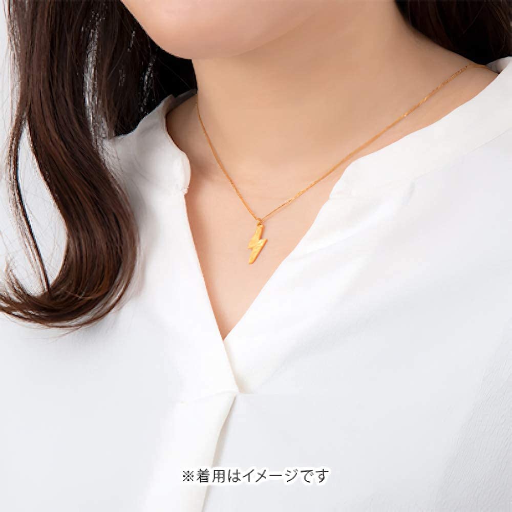 Elektryczny Naszyjnik Błyskawica Srebrny Unisex Dodatki Biżuteria Prezent [U-Treasure] Męski Damski NPOL-153-SV