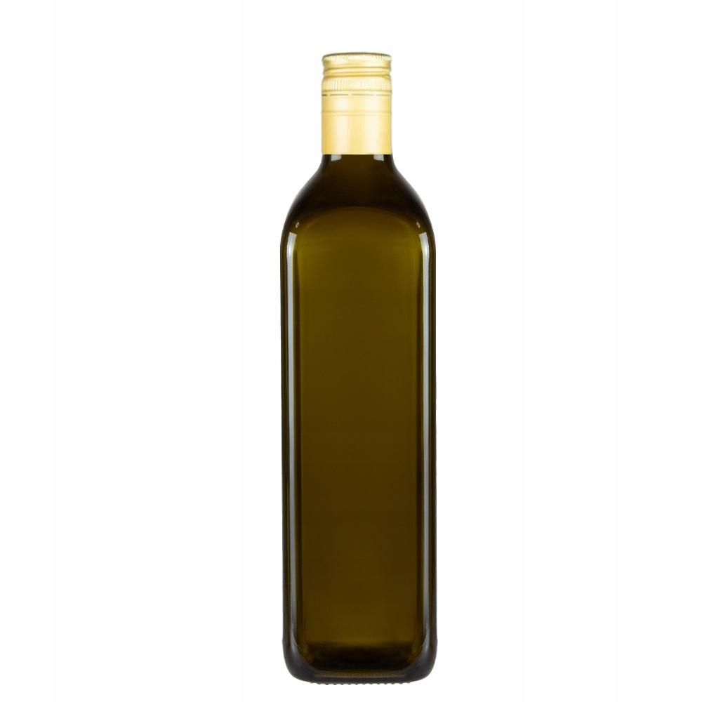 Butelka Marasca Kwadrat Oliwkowa 750Ml Na Oliwę Nalewki Szklana Butelka