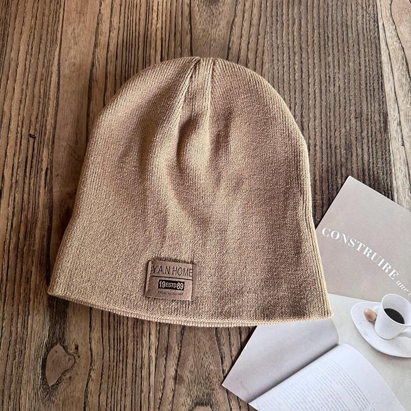 Korean Style Knitted Beanie Hat With Breathable Acrylic For Winter Teens And Adults