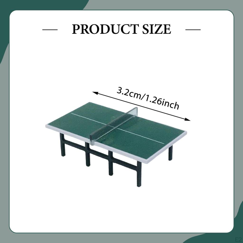 1/87 Miniature Table Tennis Artificial Play House Accessory Doll Decor for Handcraft