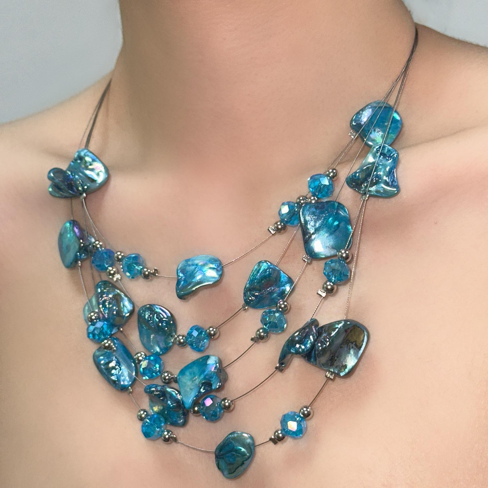 

Модное ожерелье для женских украшений синий