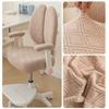 Waterproof Rotating Chair Cover Anti-dirty Breathable Elastic Seat Protector Double Back Washable Backrest Cover Home Dining