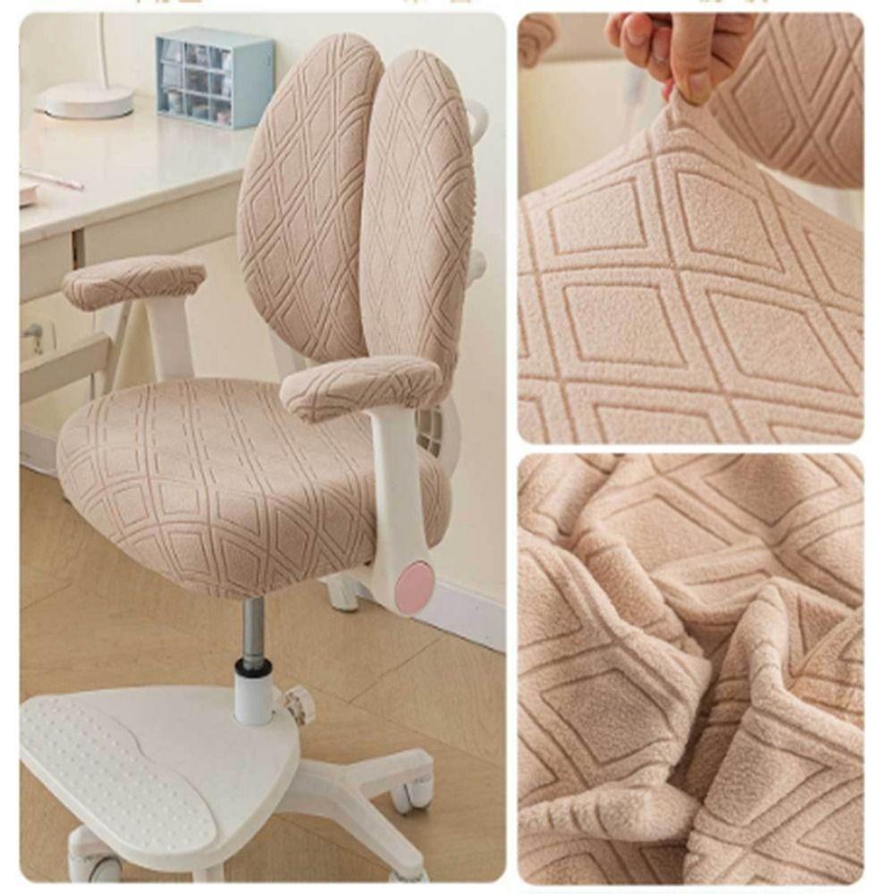 Waterproof Rotating Chair Cover Anti-dirty Stretch Children's Chair Cover Stain Resistant Double Back Elastic Seat Protector