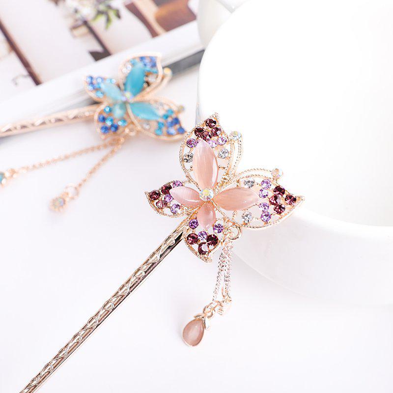 Women's 2026 Spring/Summer Chinese Tassel Alloy Hairpin - Qipao Hair Accessories