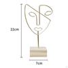 Jewelry Display Rack Face Outline Sculpture Nordic for Shop Ornament Desktop