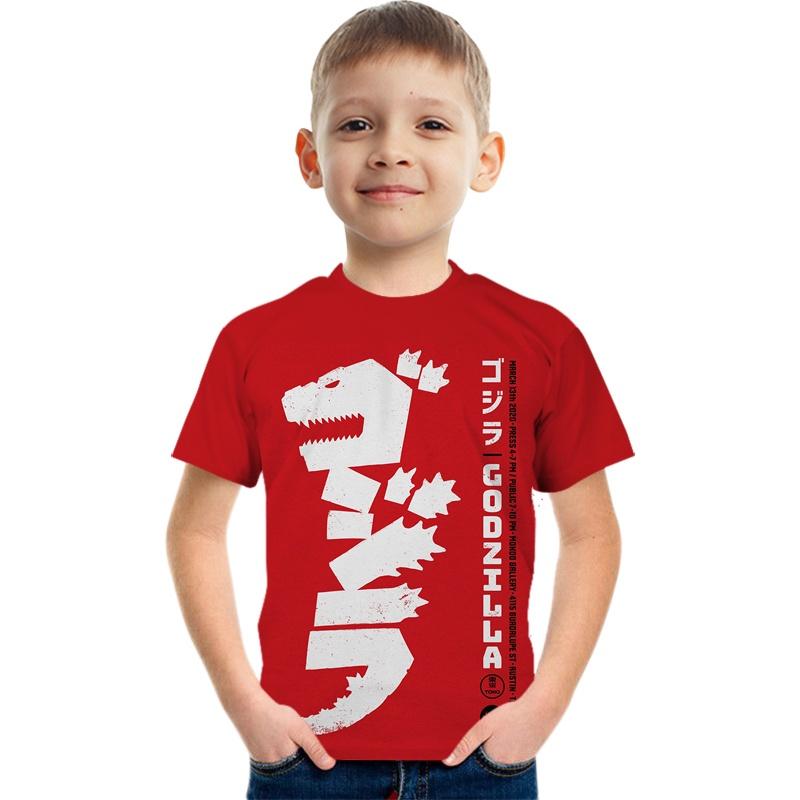 Children's Short Sleeved T-shirt Cartoon Round Neck Summer Comfortable Children's T-shirt