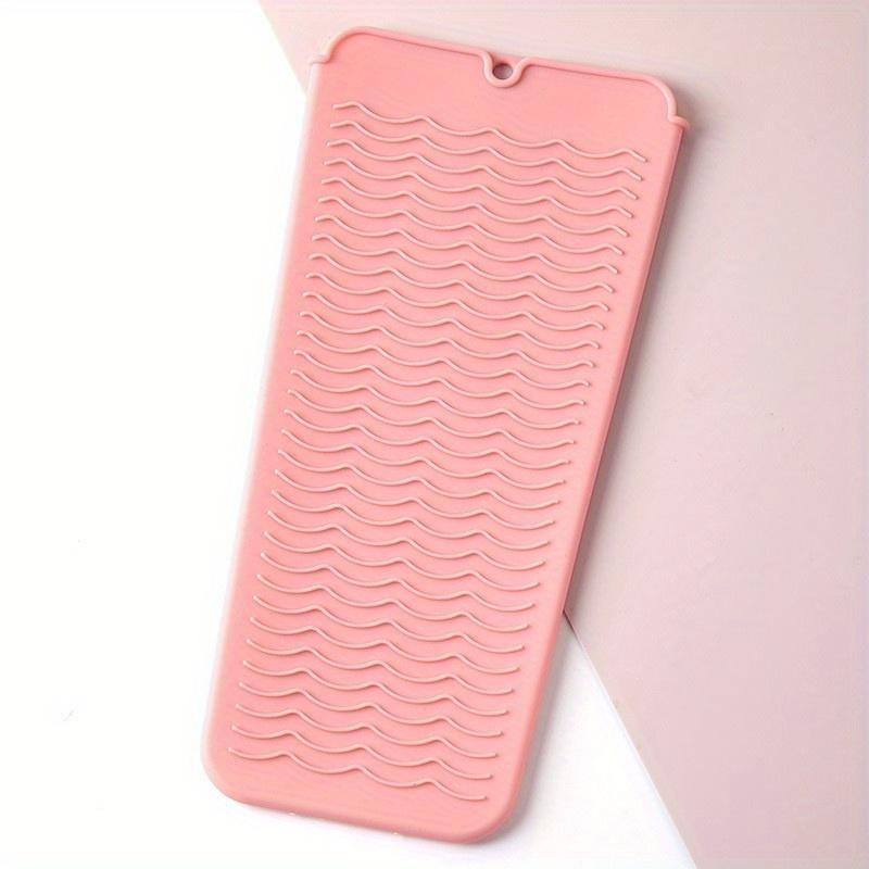 Silicone Heat Insulation Pad Heat Resistant Silicone Mat Pouch For Flat Iron, Hot Hair Tools
