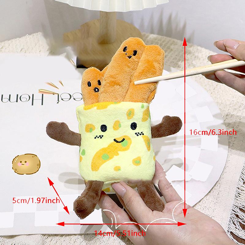 Chinese Burger Roujiamo Doll Cultural And Creative Bun Pendant Plush Doll Couple Commemorative Pendant Gift