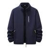 Veste polaire homme Pull chaud pour l'extérieur Épaisse Col montant Grande taille Automne Hiver