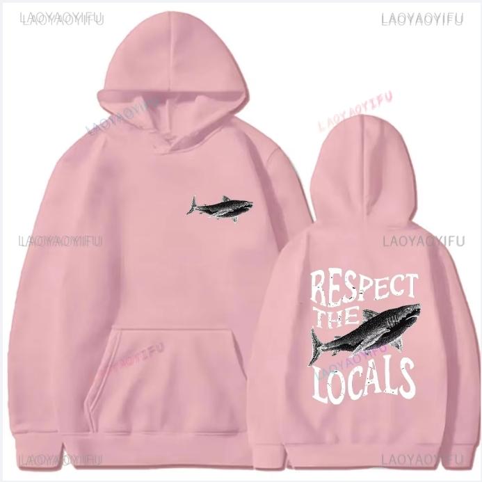 Respect The Ocean Hoodie - Ocean Surf Hoodie Carolina Blue Hoodie Words on Back Turtle Sweatshirt for Outdoor Enthusiasts