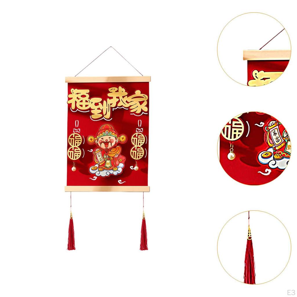 Chinese Year Hanging Decoration Snake Blessing Characters Fu Lucky for Bedroom