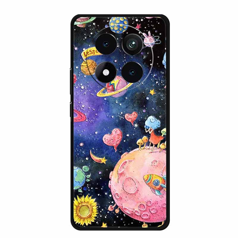 3D Emboss Case For Xiaomi Redmi Note 15 Phone Case Flowers Black Silicone Soft Back Cover Coque For Redmi Note 15 Pro Plus Case