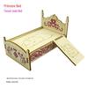 Solid Wood Hamster Climbing Frame Car House with Stairs and Platform Nest Fence for All Seasons.