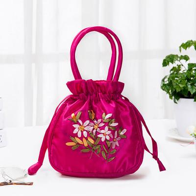 Handtasche Damen Tasche Ethnischer Windbeutel Handgemachte Bestickte Mama Tasche Neue Damen Einkaufstasche Eimer Schublade Handy Tasche