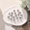 Shell Starfish Star Rose Flowers Heart Crown Zircon Italian Charm Links Fit 9mm Stainless Steel Bracelet Women DIY Making Gifts