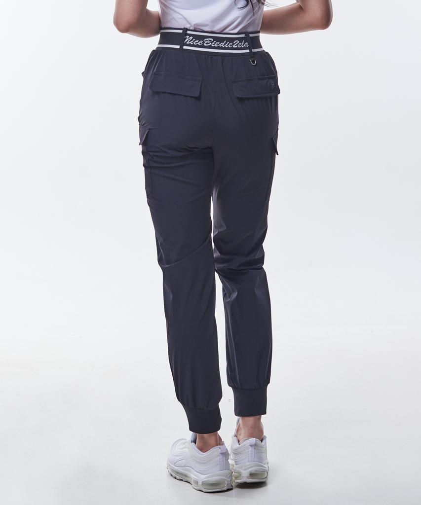 2ELA Lettering Women'S Cargo Jogger Elastic Pants (W6Sp09) 3 Colors