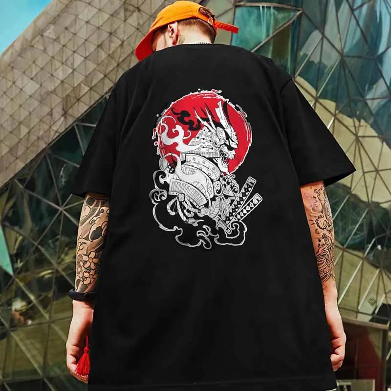 New 3d Japanese Samurai Bushido Print Tshirt For Unisex Summer Casual Street Trend Top Loose Oversized Short Sleeve Oneck T Shirt