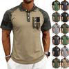 Men's Casual Button-Down Collar Short-Sleeve Shirt