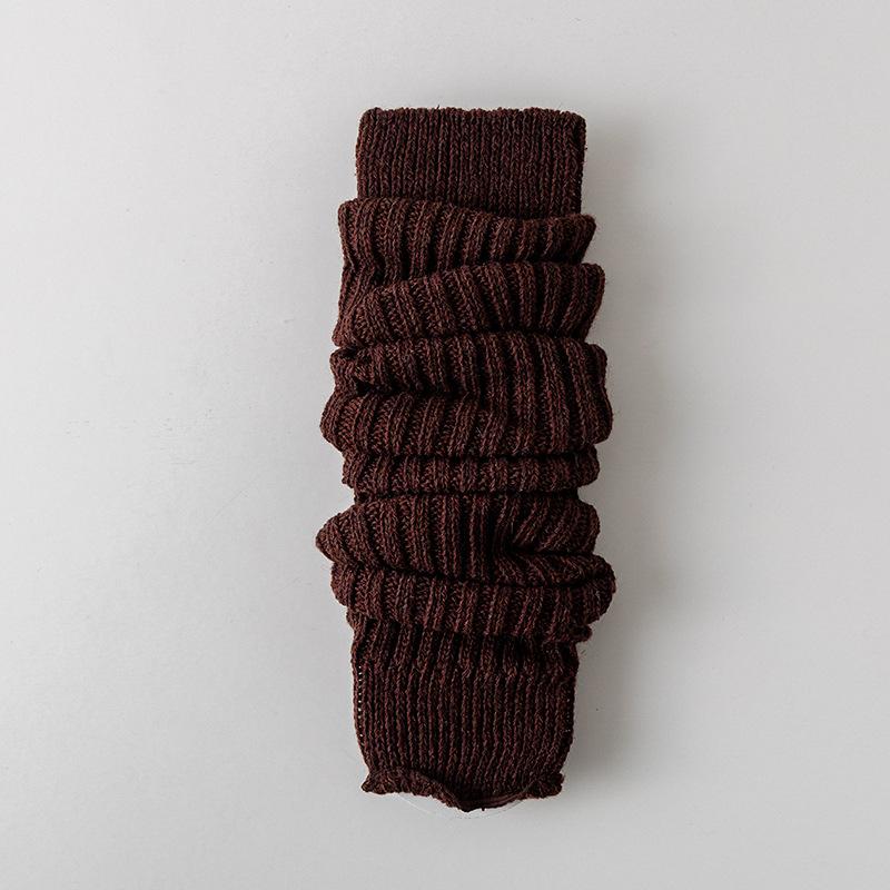 Autumn/Winter Leg Warmers Thigh High Socks Over Knee Footless Socks Knitted Long Boot Cuffs Topper Socks For Women