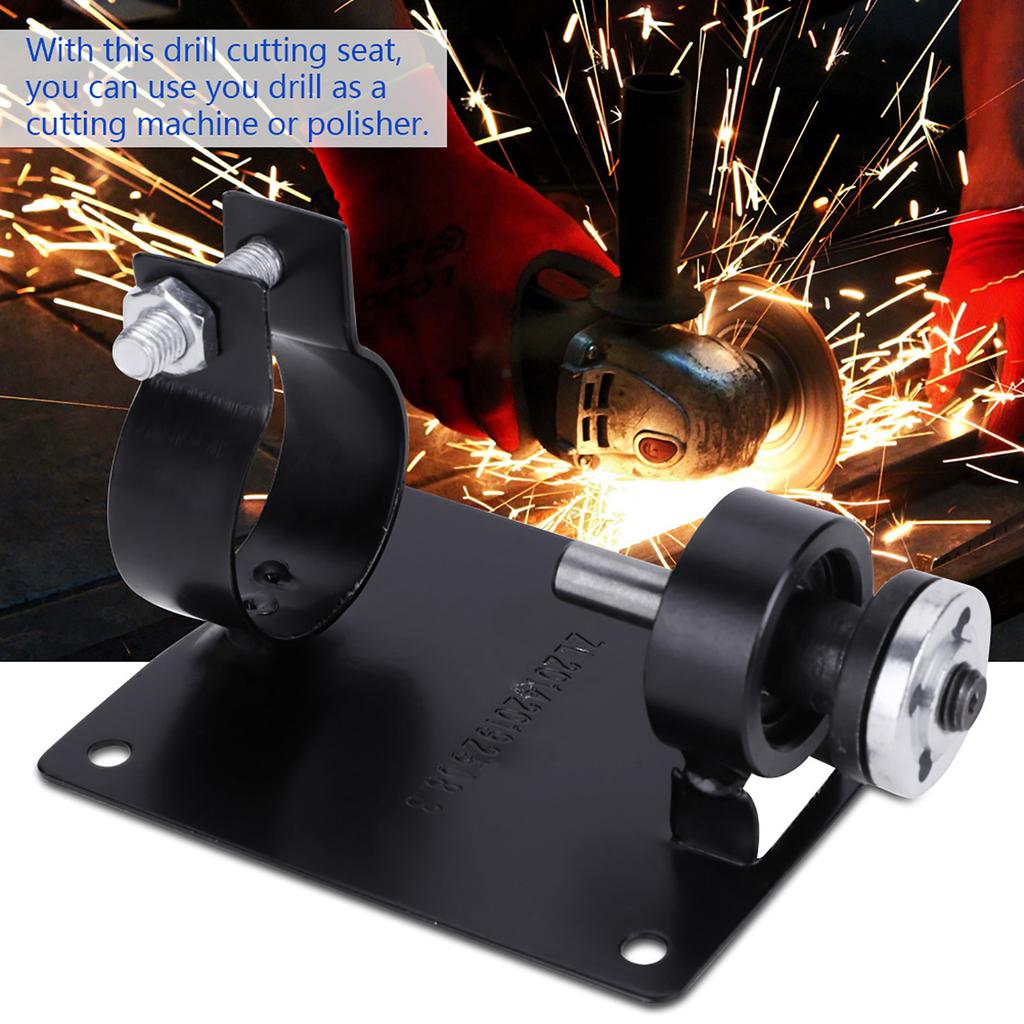 13mm Electric Drill Cutting Stand Holder Seat Bracket for Stable Cutting Polishing Grinding