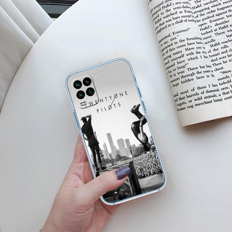 T-Twenty O-One P-Pilots Transparent Phone Case for Samsung Galaxy A04 A04S A14 A23 A34 A54 M23 M33 M52 M53
