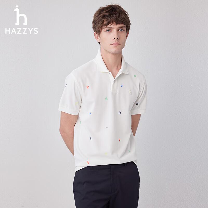 Мужская летняя вышитая рубашка-поло HAZZYS ASTZE0BBE21 XL