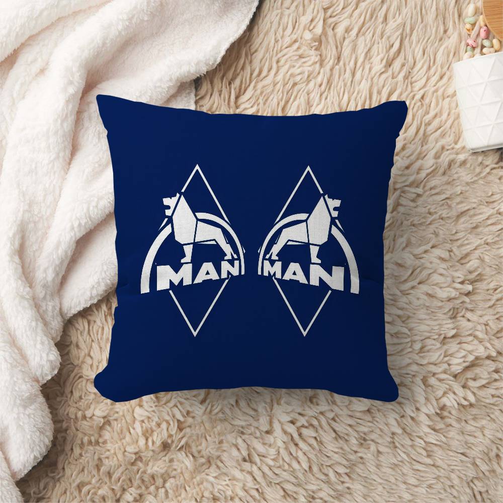 Cuscino Logo Camion M-Man Regali Arredamento Casa Ufficio Camera da Letto Divano Cuscino Auto Custodia 45X45Cm