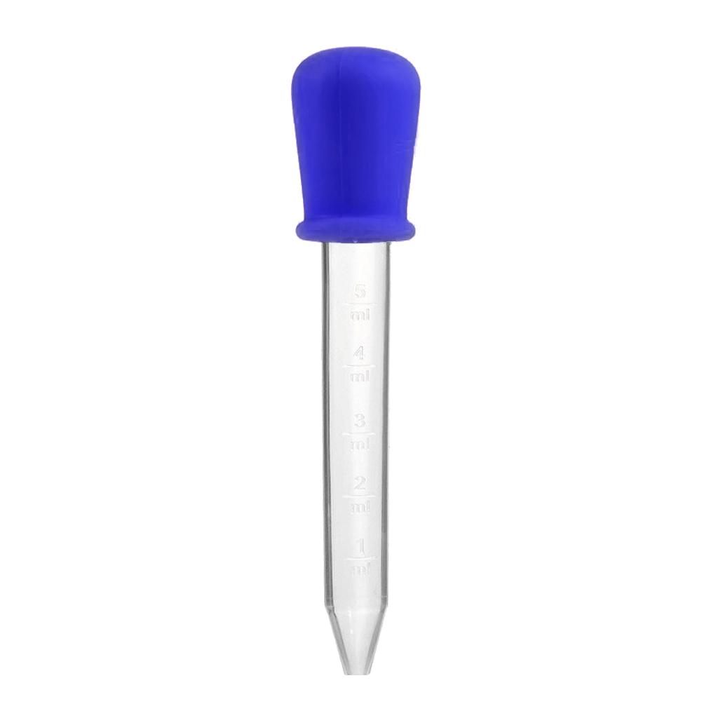 5ml Silicone Pipette Liquid Food Dropper Plastic Baby Feeding Medicine Dropper Spoon Burette