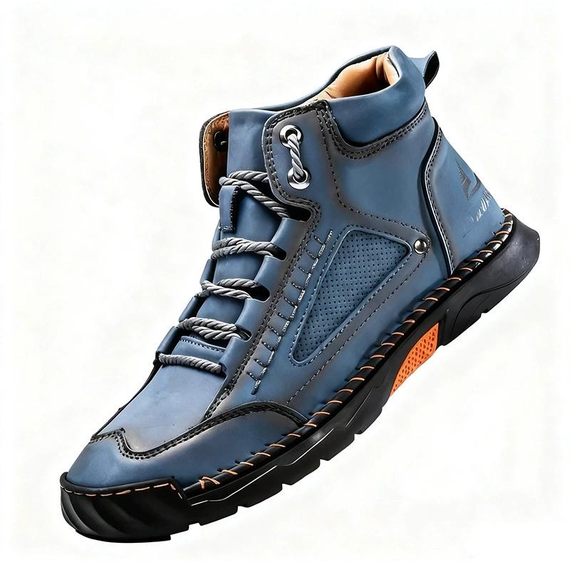 Men s Shoes New Fashion Casual Shoes Trendy Lace-Up Lightweight Mid-Top Boots Soft Sole Soft Surface Business Shoes For Men 38 4450₽
