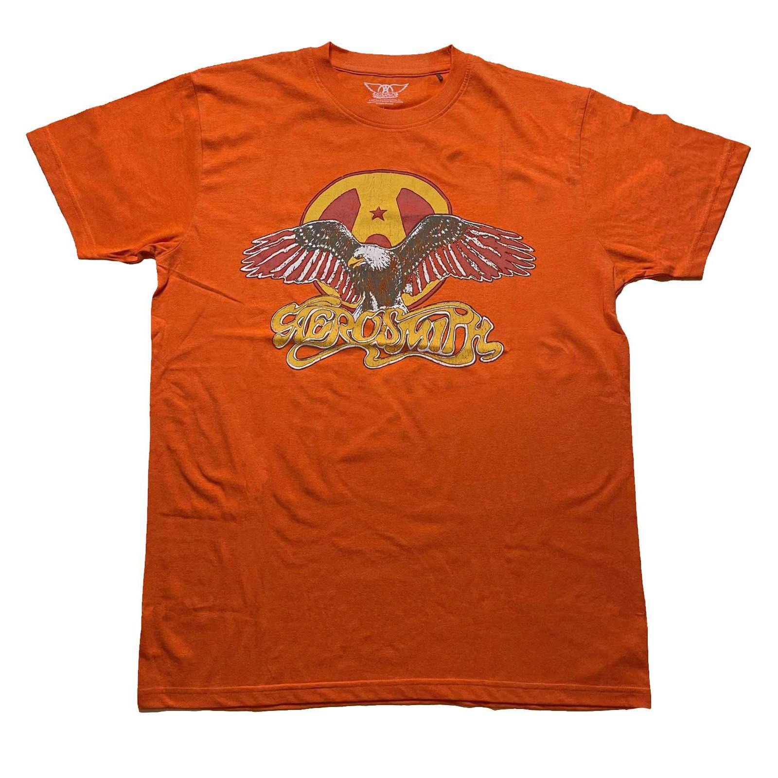 Men s Aerosmith Eagle T-shirt XX-Large Orange S