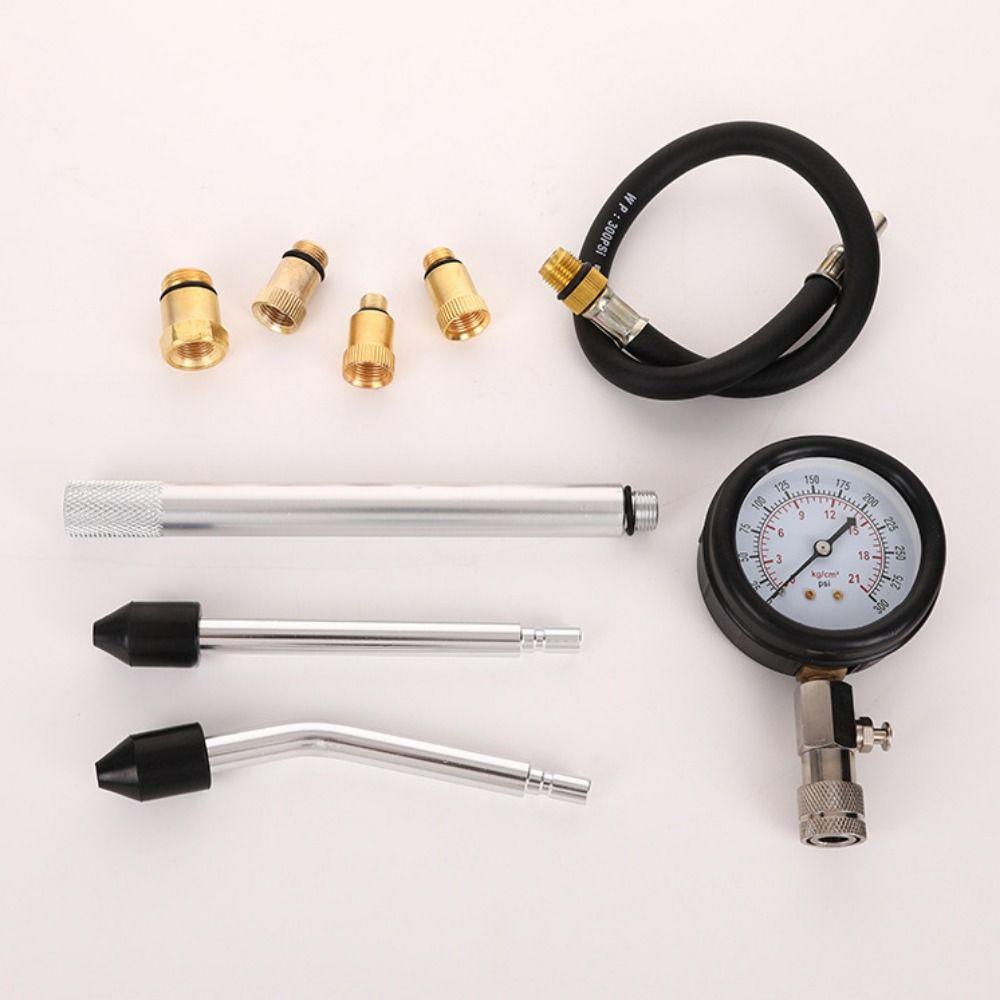 0-300 PSI Automotive Cylinder Tester Kit Professional Pressure Gauge Tester  Automotive Repair