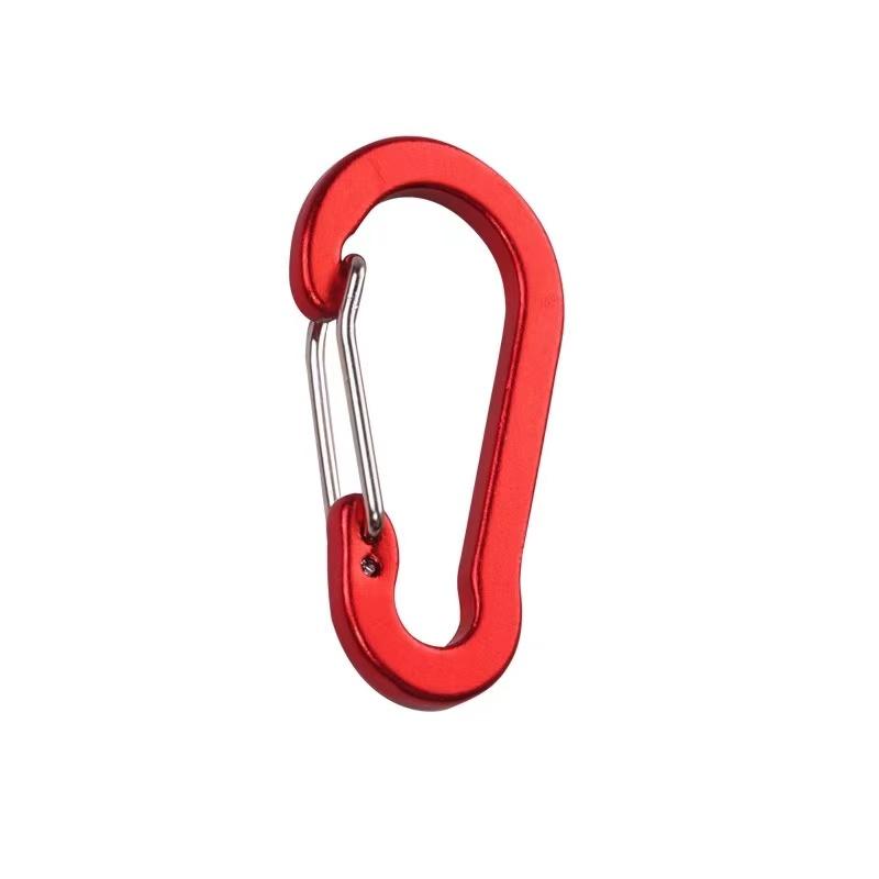 

Новый пружинный крючок, пряжка для альпинизма, маленькие карабины, зажимы для кемпинга, многофункциональный инструмент, аксессуары для рыбалки, скалолазания, пружинная застежка 4 pcs