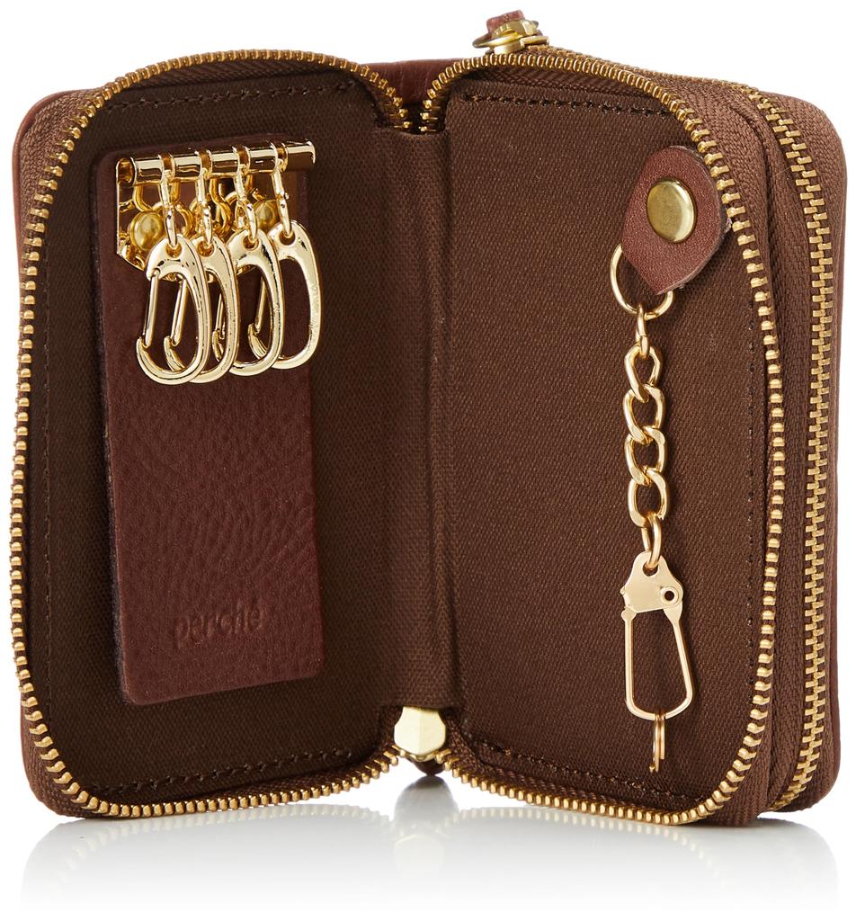 Perche Italian Leather Accordion Card Key Case 08-06-03931 CO F