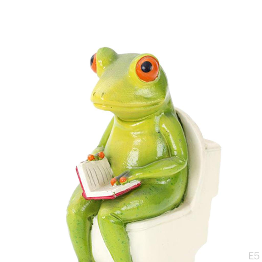 Creative resin Frog Figurines, Sitting Statue Sculpture Statue, Collectible Figurines