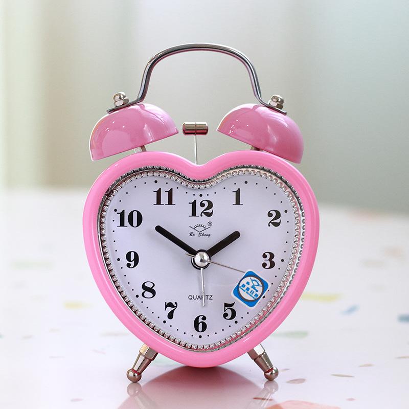 

Металлический Звонкий Будильник Студенческий Прикроватный Модный Простой Бесшумный Будильник Будильник Настольный Звонок с Ночником Супер Сигнал Будильника