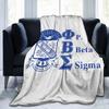 3D Print Phi Beta Sigma Fraternity PBS Blanket Soft Sofa Cover Throw Blanket Fleece Tapestry Warm Bed Blankets for Bedroom Couch