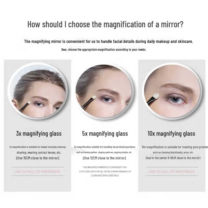 Ally Portable HD Magnifying Desk Makeup Mirror